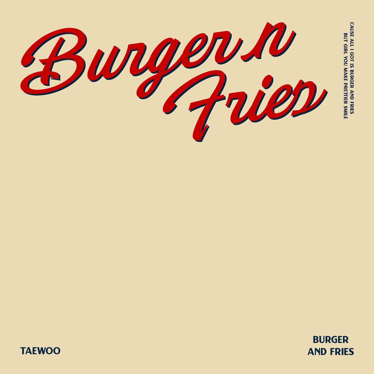 TAEWOO – Burger n fries – Single