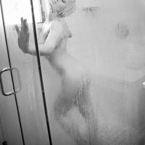 Curly lingerie bathroom shower