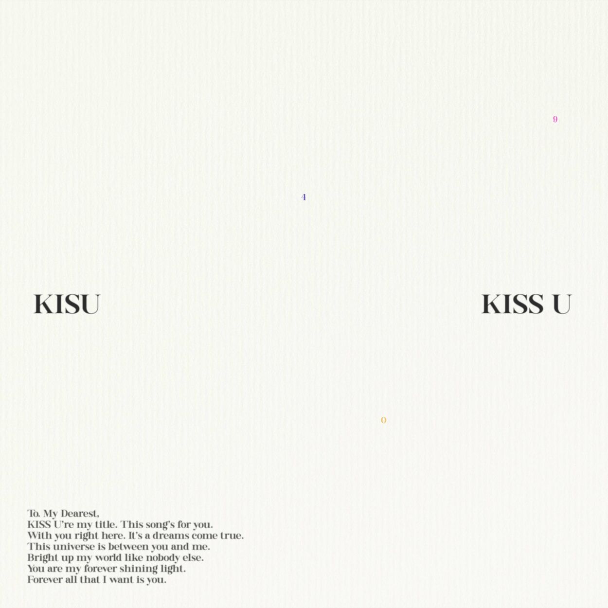 Kisu – KISS U – Single