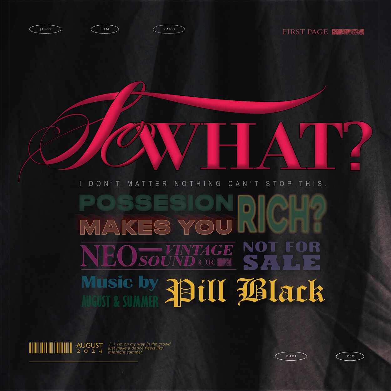 Pill black – So What? – Single