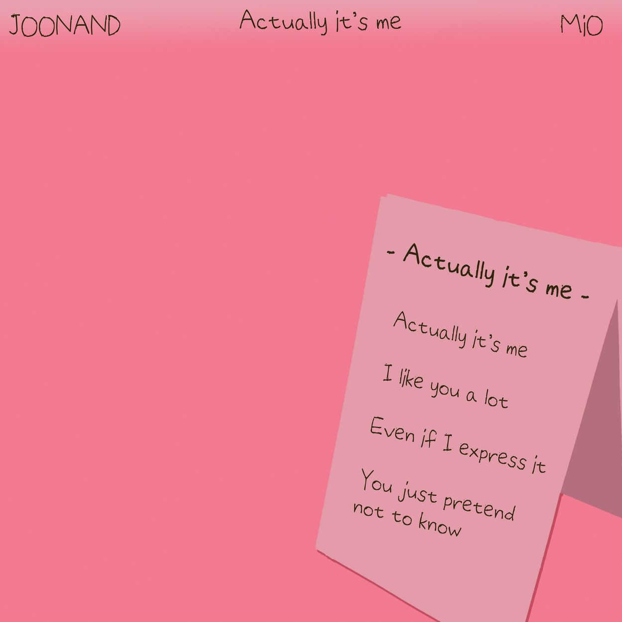 Joonand – Actually it’s me – Single