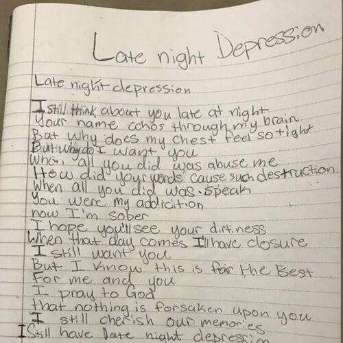 late night depression - RK