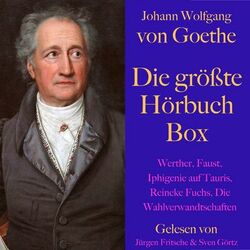Johann Wolfgang von Goethe: Die größte Hörbuch Box (Werther, Faust, Novelle, Reineke Fuchs, Die Wahlverwandtschaften, Märchen, Gedichte)